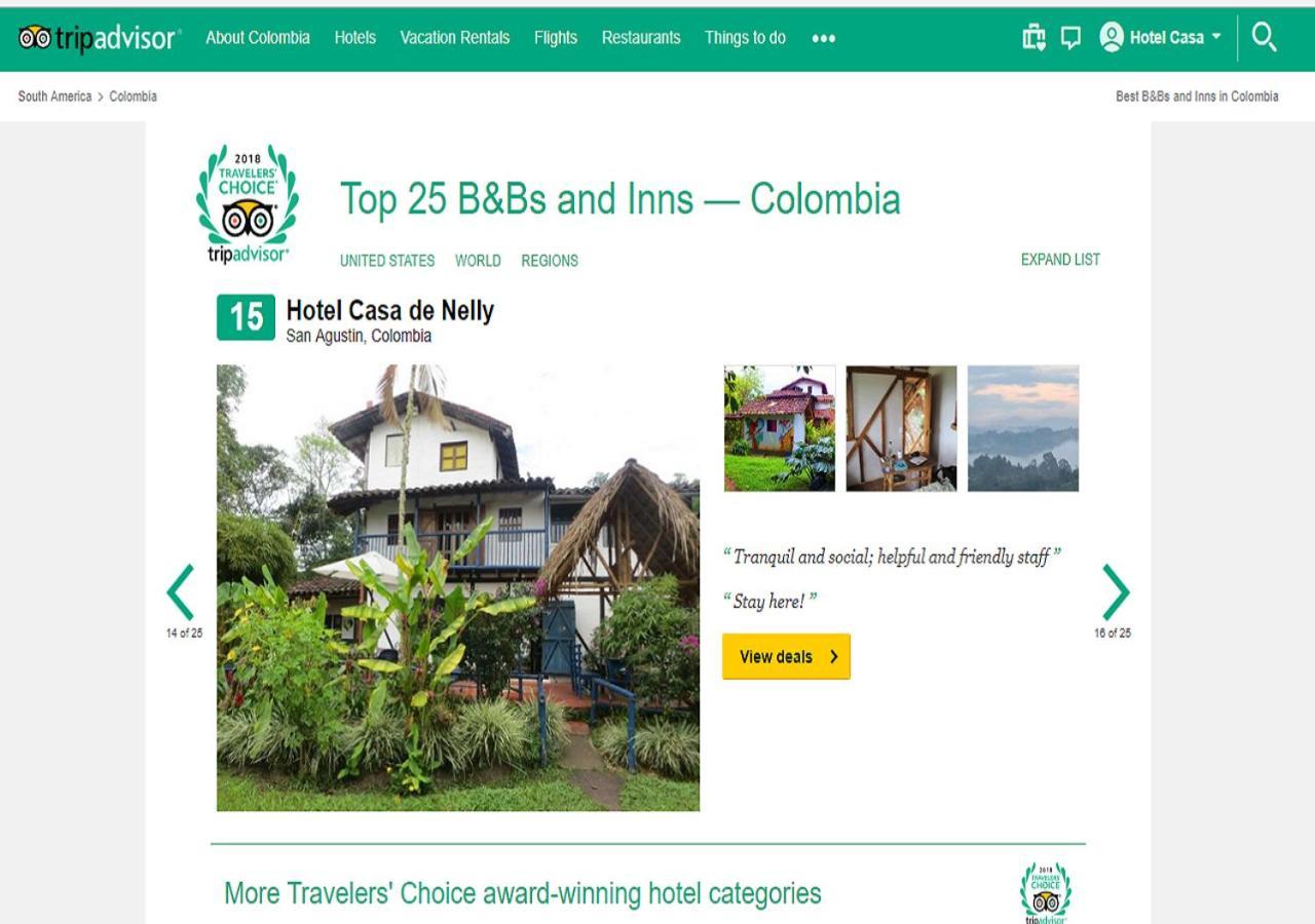 Hotel Casa De Nelly San Agustín Eksteriør billede